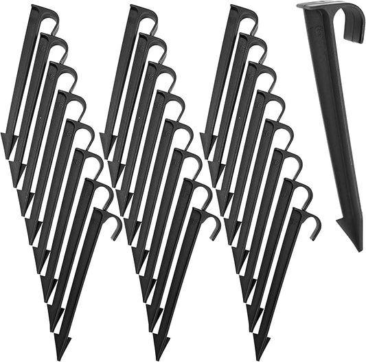 1/2-Inch Irrigation Tubing Hold-Down Anchor Stakes, 1 x 6-Inch, 32-Pack for Garden Ground Securing Hoses