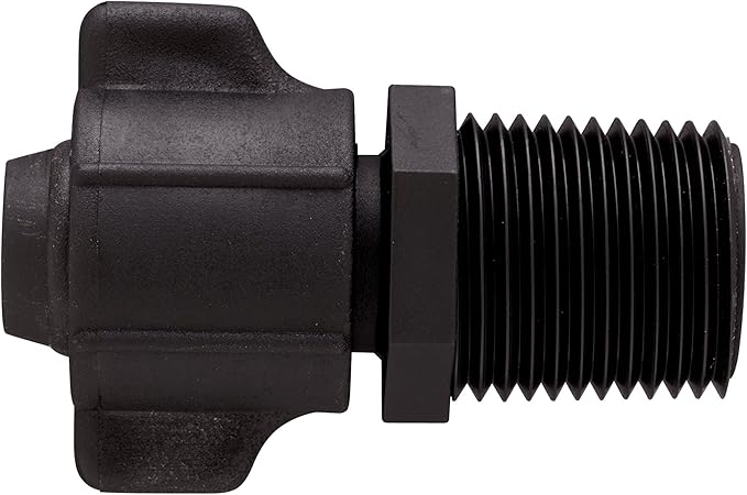 10 Pack - Orbit Universal Drip Tubing Adapter 1/2 Inch x 1/2 Inch Male Pipe Thread