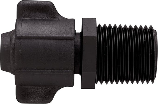 10 Pack - Orbit Universal Drip Tubing Adapter 1/2 Inch x 1/2 Inch Male Pipe Thread