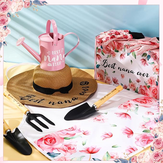 Christmas Gardening Gifts for Nana, Grandmother, Gardening Gifts for Plant Lover, Best Nana Ever Garden Tool Set Gift