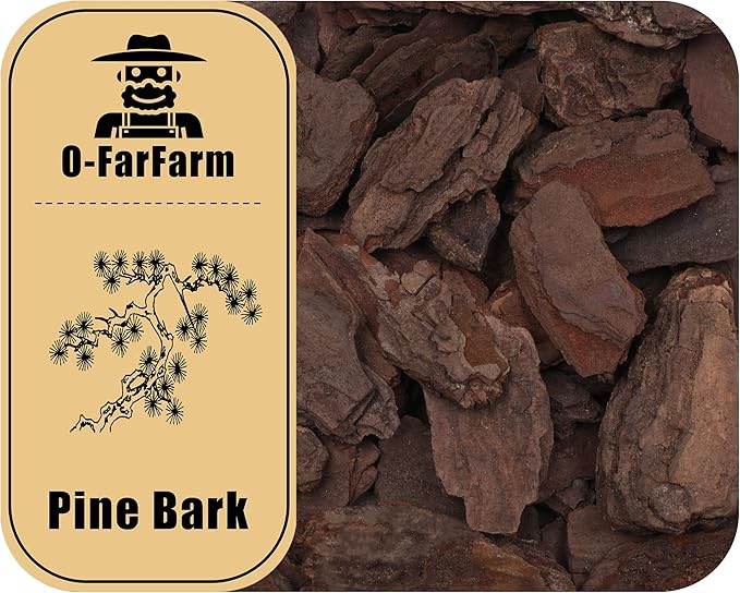 Orchid Bark for Plants, Organic Pine Bark for Proper Root Development for Phalaenopsis, Cattleyas, Dendrobiums, Oncidiums, Paphiopedilums and More(10qt, Large(18-35mm))