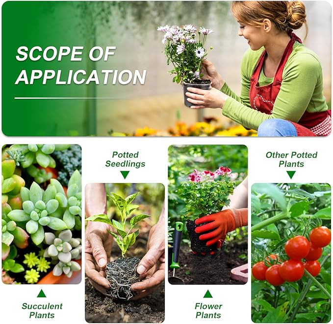 RAOOKIF 50 Pack Clear Nursery Pots Variety Pack, 7/6/5/4/3.5 Inch Clear Nursery Pot for Plants, Plastic Plant Pots with Drainage Holes, Garden Pots for Flower Seedling, Cuttings, Transplanting