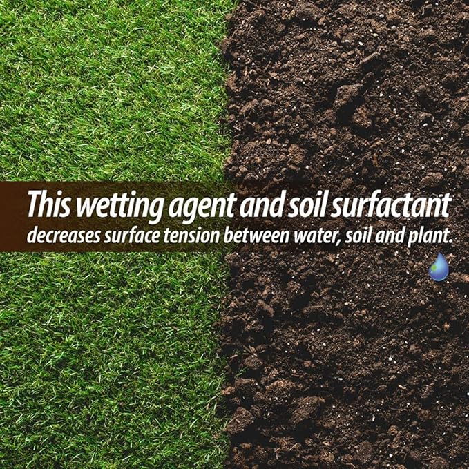 Duration Soil Surfactant Wetting Agent – Liquid Lawn Aeration Loosens Compacted Turf to Enhance Water Absorption and Air Circulation to Plant Roots – Earth Friendly Soil Activator (32 oz)
