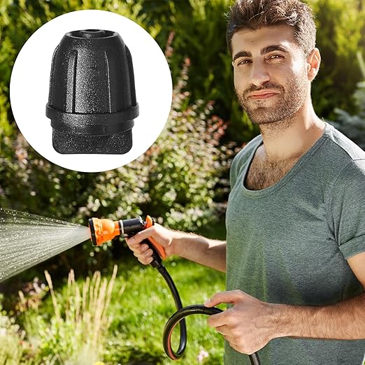 20 Pack 1/4 Inch Drip Irrigation Hose End Plug Fittings, Drip Tubing End Closure Cap, End Plugs for DripTubing Connectors, Lock Barbed End Cap Connectors for Garden Landscape System