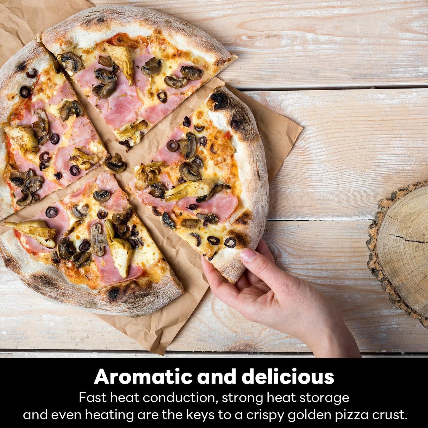 Ayiusedeza Outdoor pizza oven, a convenient pizza oven with a handle for grilling, suitable for use in courtyards and gatherings (pizza)