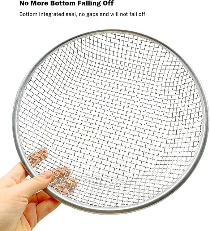 Soil Sifter 12" Garden Compost Sifter for 5 Gallon Bucket, 1/4” Mesh Screen Soil Sifter for Gardening, Dirt Sifter for Filter Top Soil, Peat Moss, Sand, Rock, Worm, Dirt and Potting Soil