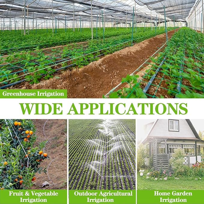 25PCS Drip Irrigation Barbed Elbow Fitting Kit for 1/2 Inch Tubing (16MM OD) .600" ID Drip Irrigation Connectors Elbow Dripline Barbed Connector Drip Irrigation Sprinkler System for Garden Lawn