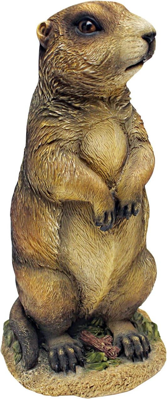 Design Toscano QL57873 Pesty, the Garden Gopher Statue, 6" Wx5.5 Dx12 H, full color