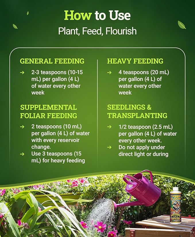 FoxFarm Tiger Bloom Liquid Fertilizer Concentrate - Fast Acting Formula for Vicious Growth with Phosphorus - Encourages Fruit, Flower & Bud Development, NPK 2-8-4 (Pint)