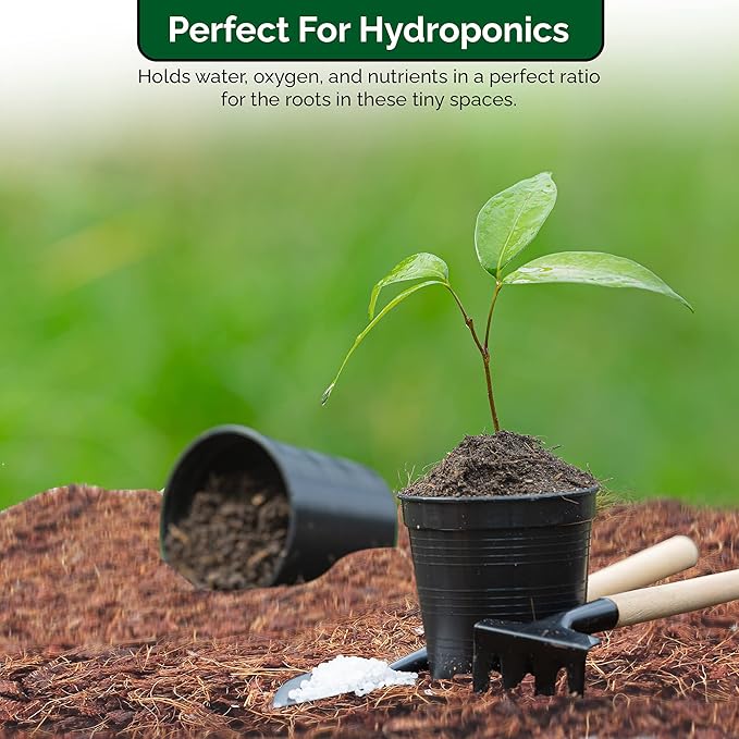 UBICON Easy Use Coco Coir Organic Top Soil for Indoor/Outdoor Plants; 4 Bricks Expands to 10 Gallons, Excellent Aeration, Reduces Weed Growth, and Retains Water (4)