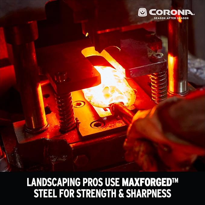 Corona BP 3225D Forged Steel ClassicCUT Bypass Hand Pruner - 3/4 inch Cut Capacity Stem and Branch Garden Shears, Red