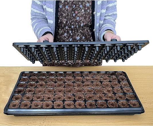 72-Hole Seed Tray Dibber – Plastic Soil Digger and Seed Spacer for Planting Seeds and Bulbs, Seedling Tray Soil Garden Tool, Gift for Gardener.