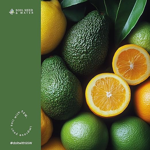 Soil Seed & Water Seriokai's Secret Blend Organic Soil Amendment Fertilizer for Avocado and Citrus Fruits - Orange, Lemon, Grapefruit, Lime and Pomelo - OMRI Listed