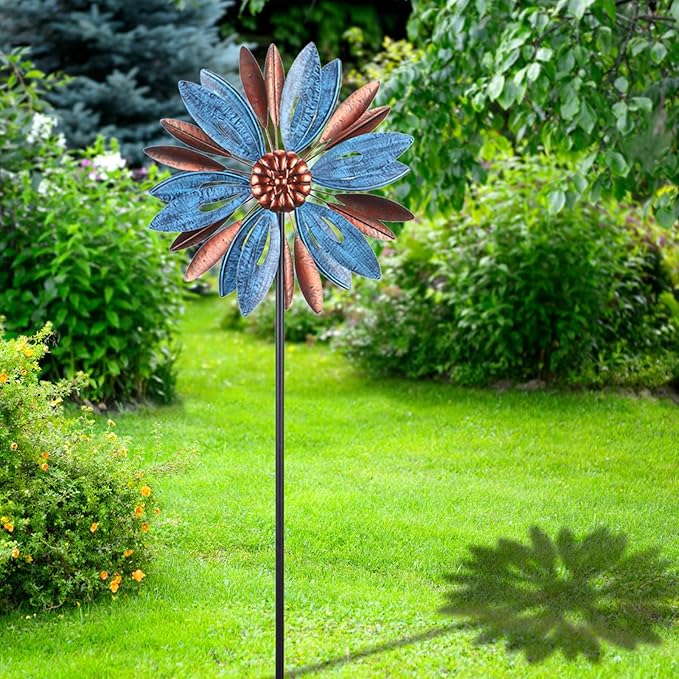 WONDER GARDEN Wind Spinner, Premium Kinetic Wind Sculpture Spinners Metal Windmill for Outdoor Yard Patio Lawn & Garden Decor