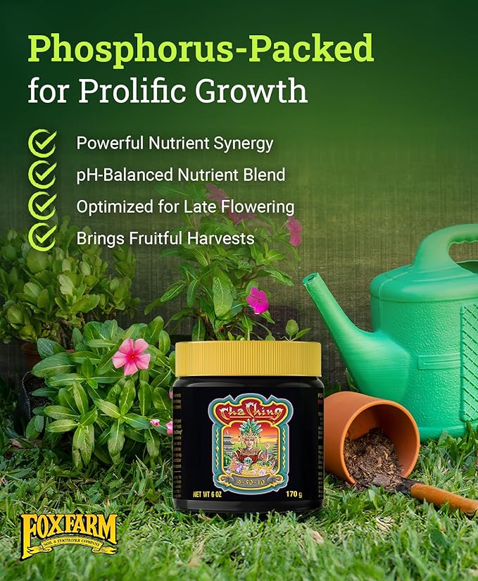 Foxfarm Soluble Nutrient Trio: Open Sesame, Cha Ching & Beastie Bloomz (Pack of 3-6 oz Jars) + Twin Canaries Chart