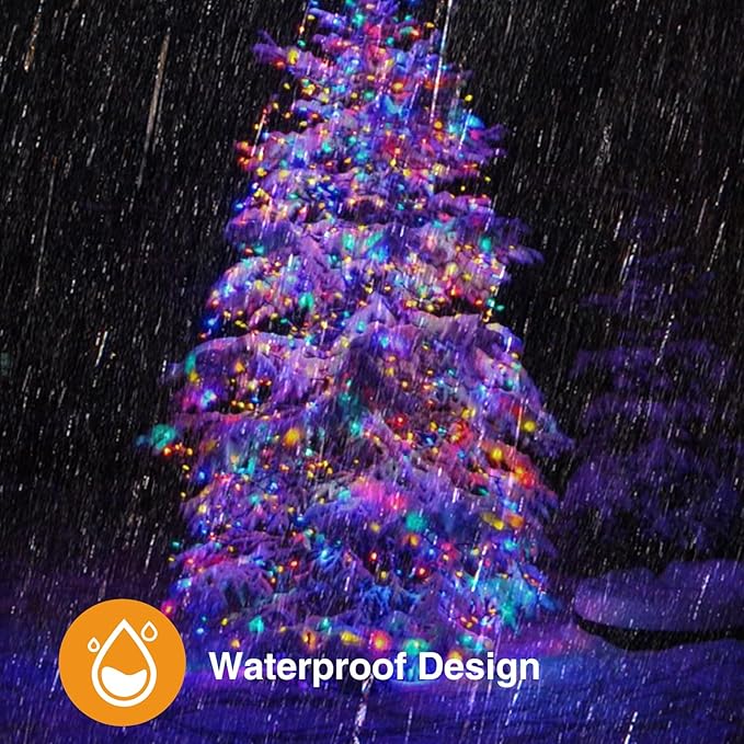 kolpop Solar Fairy Lights Outdoor Waterproof, 3 Pack 32FT 80LED Solar Powered String Light, 8 Modes Copper Wire Solar Twinkle Lighting for Tree Garden Yard Outside Christmas(Multicolor)