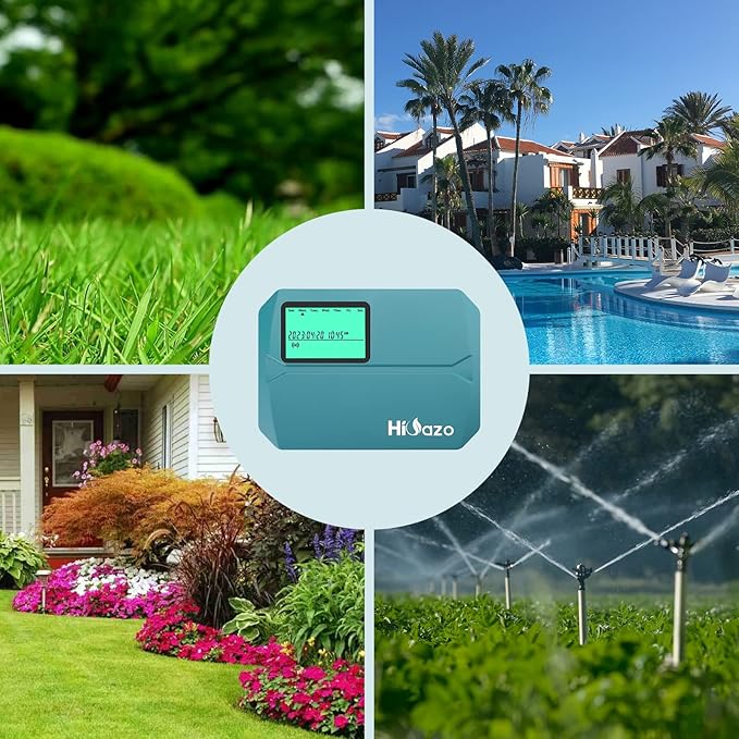 Smart Indoor Sprinkler Controller 8 Zone, WiFi Irrigation System Controller, Free APP, Support Rain Sensor (HO-SC-8W)