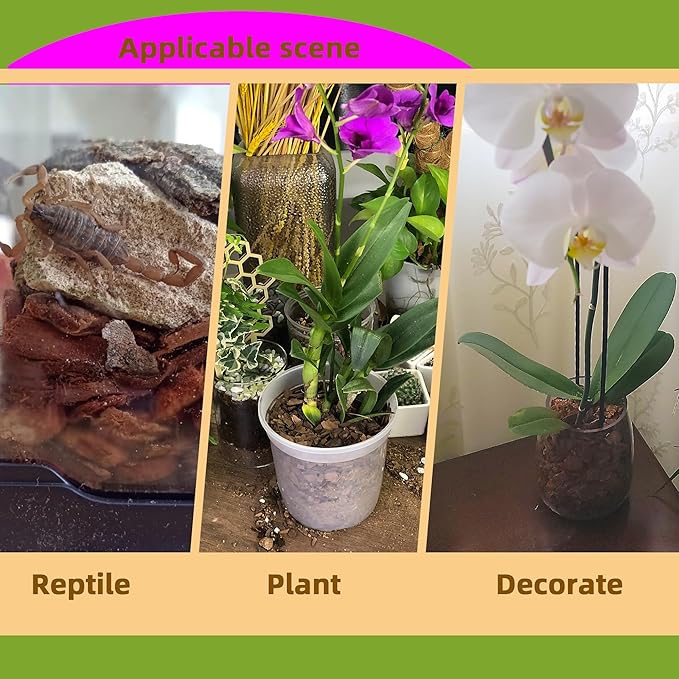 9qt Orchid Bark Horticultural Grade- Ideal for Phalaenopsis, Epiphytic Orchids, and Other Plants Potting, Repotting, Root Development, and Water Retention