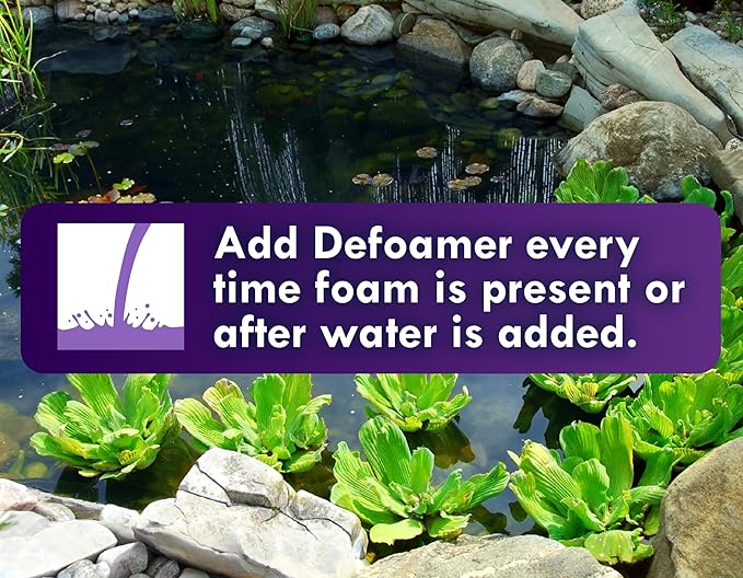 KoiWorx Defoamer - 32oz- Removes Foam from Decorative and Ornamental Ponds, Safe for Koi