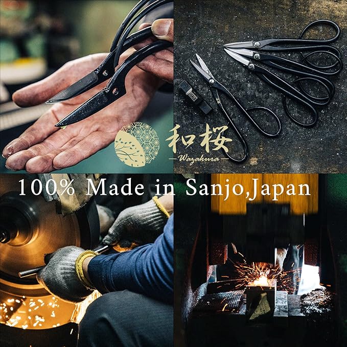 Wazakura 2 in 1 Bonsai Tweezers with Root Rake in Stainless Steel Made in Japan 8.6in (220mm), Professional Bonsai Tool, Japanese Precision Gardening Tongs for Plants