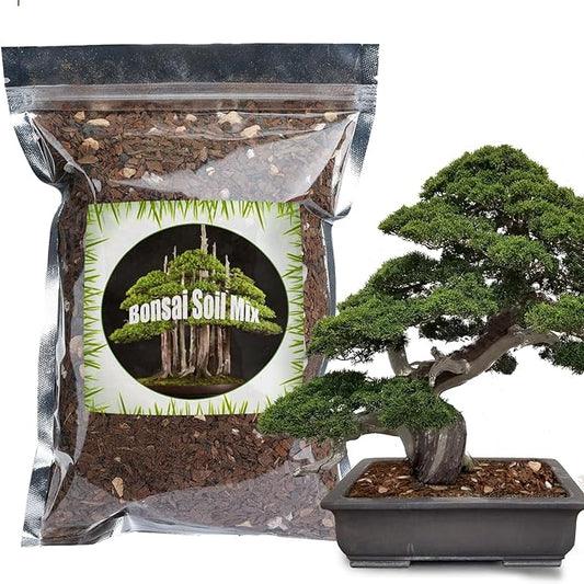 Bonsai Soil Mix Ready to Use (4qt), Premium Fast Draining Organic All Purpose Potting Mix for All Varieties of Bonsai