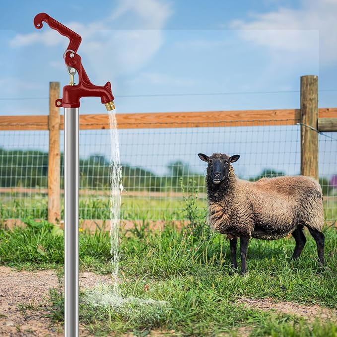Frost Proof Yard Hydrant Frost Free Outdoor Faucet Freeze Proof Hydrant for Yard Garden Farm Pasture Irrigation,3/4" Water Faucet Pipe Connection,3.25ft Total Length 1’ Bury Depth No Lead