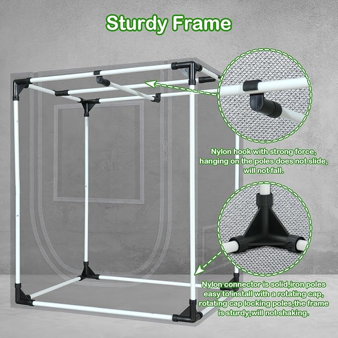 18"x30"x36" Grow Tent for Indoor Plants 600D Mylar Hydroponic High Reflective GrowTents for Plant Fruit Flower Veg Growing