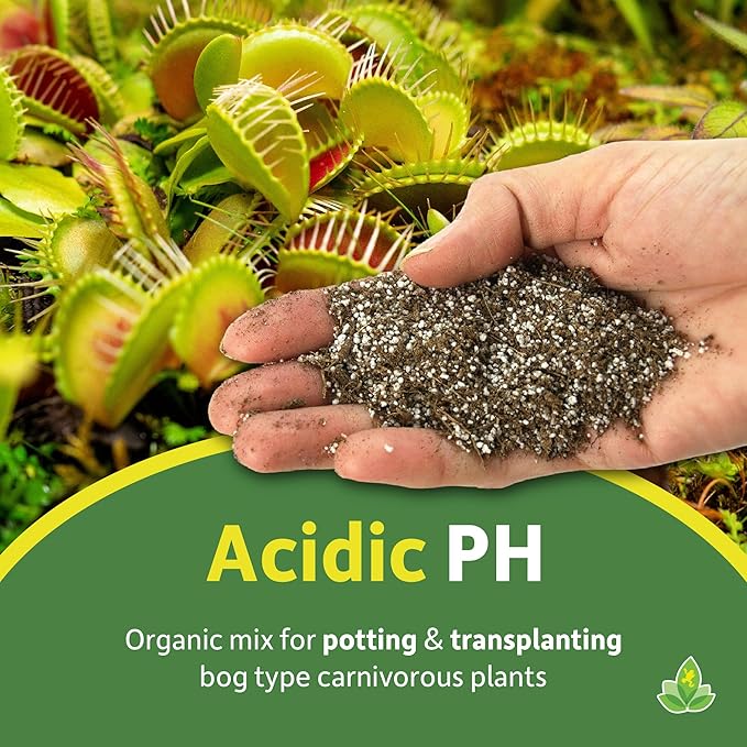 Josh's Frogs Sprig & Stone Carnivorous Plant Soil - Venus Fly Traps/Pitchers/Sundews (4 Quart)