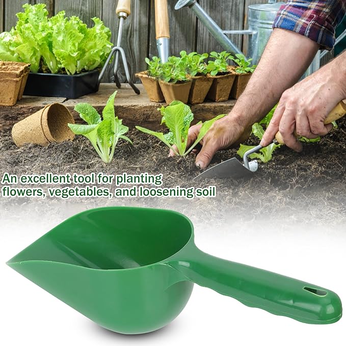 Plastic Garden Shovel Multi-Function Plastic Scoop Soil Shovel Spoons Digging Tool Scoop Gardening Tools Succulent Soil Shovel for Flower Vegetables Soil Transplanting