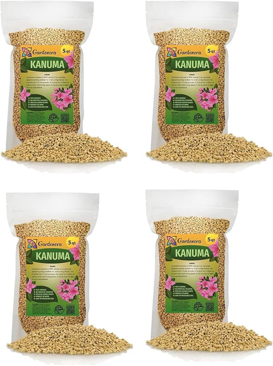 Elevate Your Acidic Soil Mix with Gardenera's Kanuma Soil Amendment - Improves Nutrient Uptake and Root Health - 20 Quart