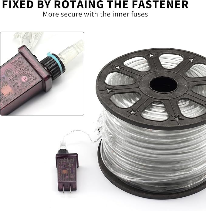 LED Rope Lights for Outside, 20Ft 360°Blue Solar Rope Lights Outdoor Waterproof, 86 LEDs 110V 8 Modes Remote Control Timer Christmas Rope Lights for Party Holiday Garden Decoration (Blue)