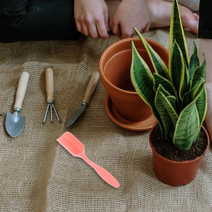 Sosoport 60 Pcs Colorful Plastic Mini Soil Scoops and Shovels for Gardening Planting Transplanting Ideal Tools for Flower Enthusiasts