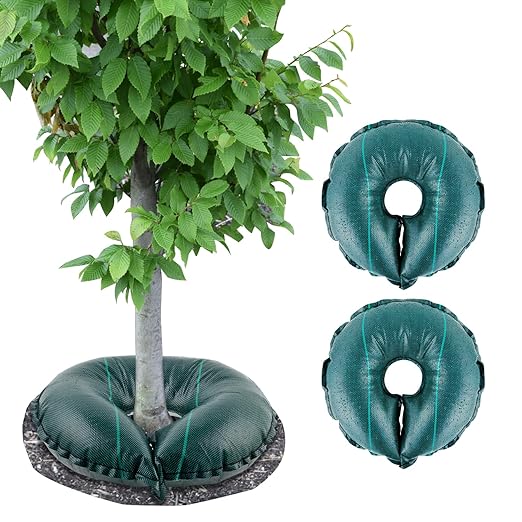 2 PCS Tree Watering Ring - 21 inch Tree Watering Bag. Basic Water Saving Slow Release Root Water System for Tree Drip Irrigation, Slow Release for up to 30 Days.