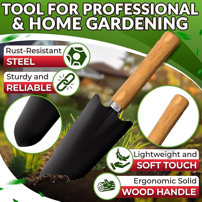 Gardening Tool Set - 9 Pcs Gardening Tools for Women Gardening Hand Tools Gardening Kit Garden Tools for Women Garden Tool Set Gifts for Gardeners - Gardening Set Cool Stuff for Gardening Gifts