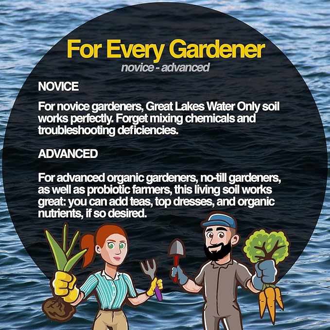 DNC Great Lakes All Natural Water Only Potting Soil, 1 Cubic Foot Bag