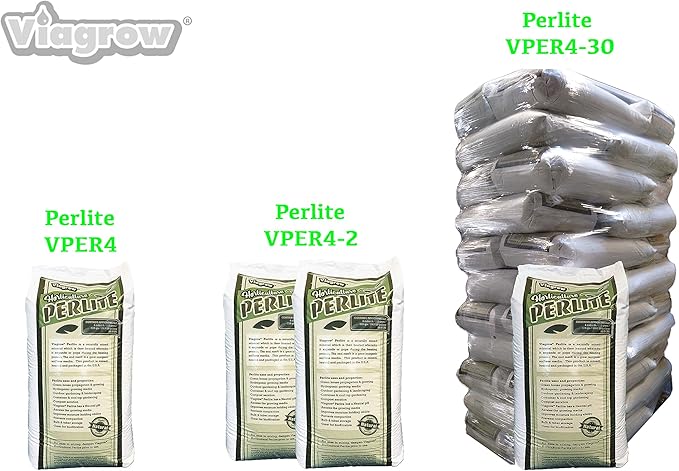 Viagrow VPER4-2 4 cu. ft. Perlite (2 Pack), 2-Pack, White