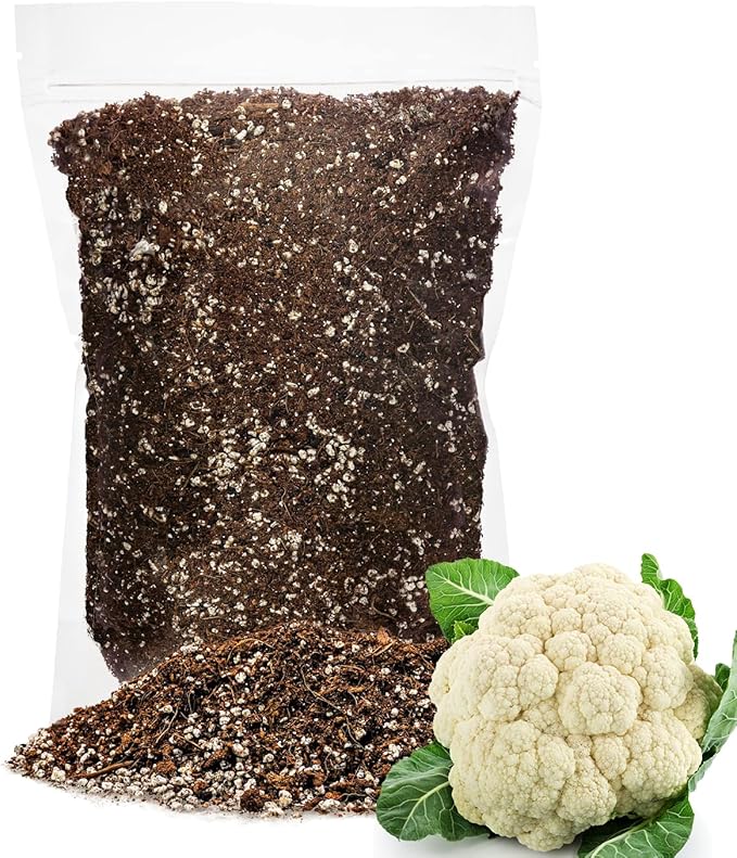 Premium Organic Potting Soil for Cauliflower - (3 Quart Bag)