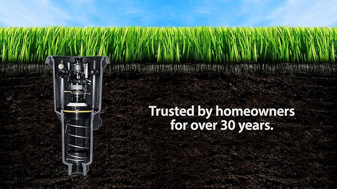 Rain Bird AG-5 All Gallonage Pop-Up Impact Sprinkler, Adjustable 20° - 360° Pattern, 24' - 45' Spray Distance