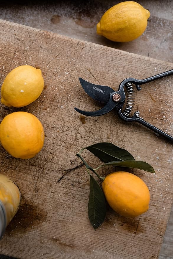 Barebones Pruner & Sheath - Vintage Inspired Japanese Design Pruners for Gardening - Multipurpose Pruning Shears with Canvas Sheath - Gardening Tools Made with Durable Steel