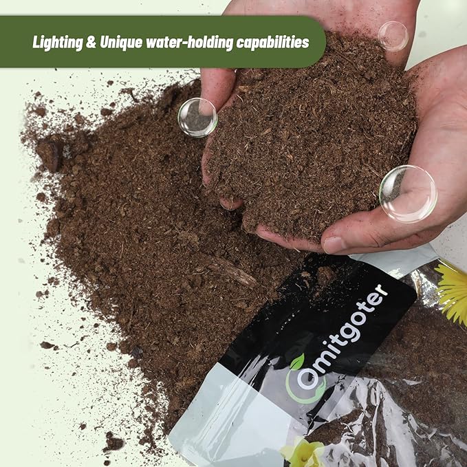 Peat Moss for Plants 4qt, Loam Sphagnum Moss Soil for Gardening, Organic Garden Growing Soil Amendment and Media for Flowers, Vegetables, Herbs, Orchid, Indoor Houseplant