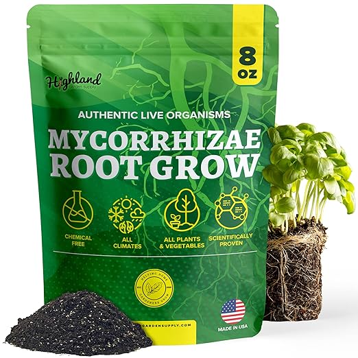 Mycorrhizal Fungi Root Grow All Natural Mycorrhizae for Plants Myco Ultra Soil Real Growers Plant Success Root Enhancer for Plants Microbes for Soil Mycorrhizal Inoculant Root Powder for Plants Soil