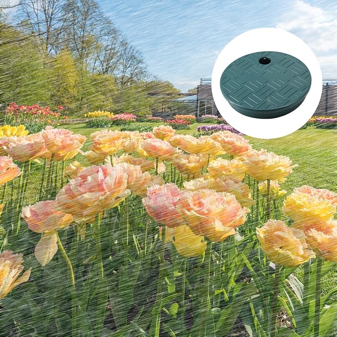 5 Pack Valve Box Cover, ID 5.5" OD 6" Universal Round Valve Box Cover Lid Replacement for Sprinkler System Irrigation Circular Valve Box- Green (5 Pack)