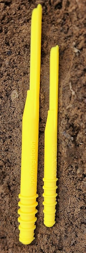 Dibby Seed Sowing Garden Tool Dibber Planter Transplanter – Sow Seeds at The Right Depth – Easily Transplant Delicate Seedlings (Little Dibby & Dibby XL) Yellow