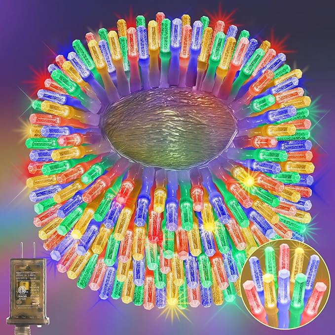 Heceltt 1140 LED 449 FT String Lights Outdoor, 8 Modes Easter Lights Plug in, IP44 Waterproof Led String Lights with Timer and Memory for Easter Yard Party Garden Decorations (Multicolor)