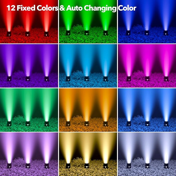 POPOSOAP Solar Pond Lights, RGB LED Pond Lights Waterproof IP68, 2200mAh Battery Underwater Solar Light with Two Modes Options for Pond Fountain Pool Garden Decoration(3 Headlamp)