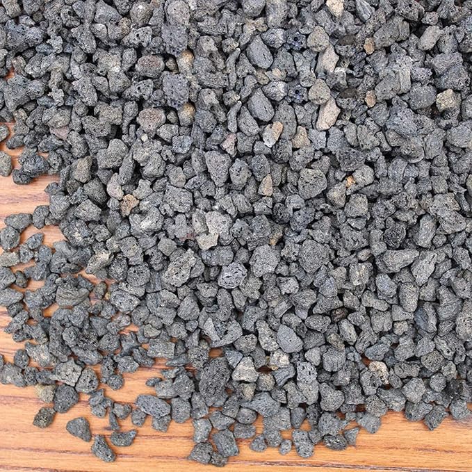 2.4lb Black Horticultural Lava Rock Soil Additive for Cacti, Vase Fillers, Succulents and Terrarium Plants - No Dyes or Chemicals - 100% Pure Volcanic Rock