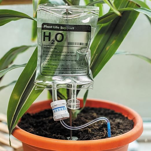 Life Support - Automatic Watering System for House Plants - Fun Garden Gifts - Home Accessories - Indoor Plant Waterer