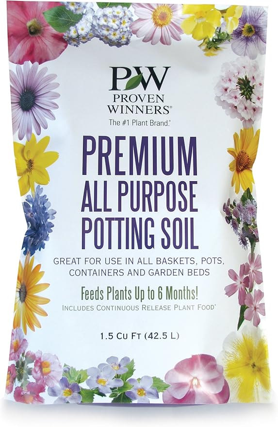 Premium All Purpose Potting Soil, 1.5 cu. ft. Bag, Black