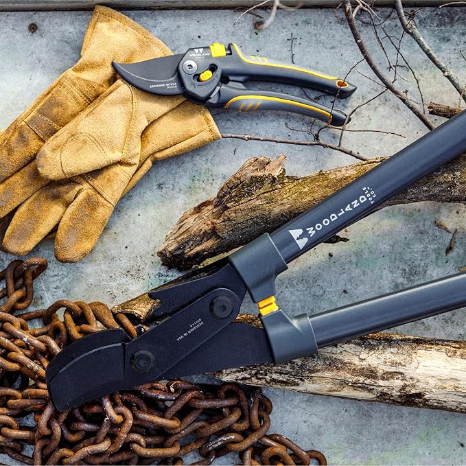 Woodland Tools Co. Super Duty 32" MaxForce Lopper – Gear-Powered Tree Cutter & Branch Trimmer for Effortless Pruning and Superior Gardening Performance