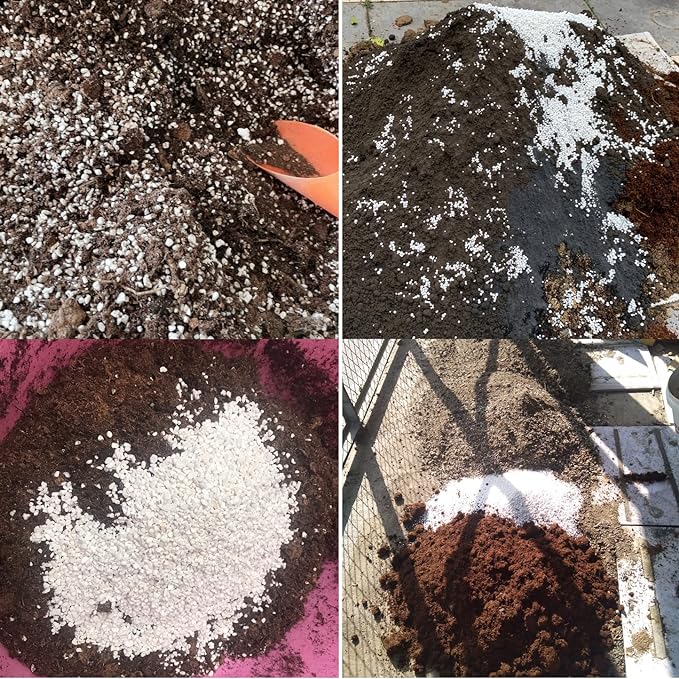 5QT Organic Perlite Horticultural Soil Amendment for Plants and Enhanced Drainage Enhanced